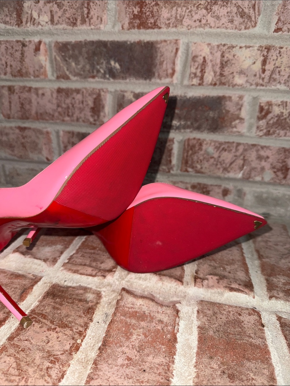 Christian Louboutin Hot Pink Patent Pointed-Toe Stiletto Pumps size 41.5 - Picture 12 of 12